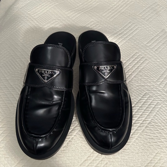 PRADA triangle loafer mules! - Picture 12 of 16